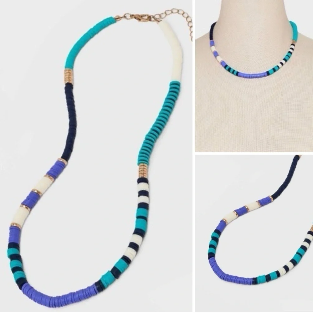 NWT! Universal Thread Disc Bead Necklace